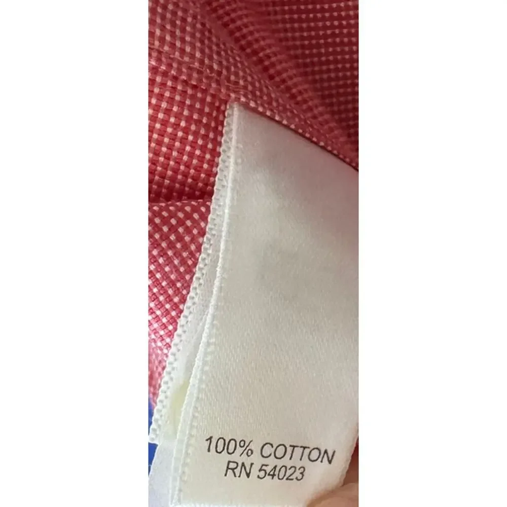 Banana Republic Medium Non-Iron Tailored Slim Fit Pink Button Front Mens Shirt